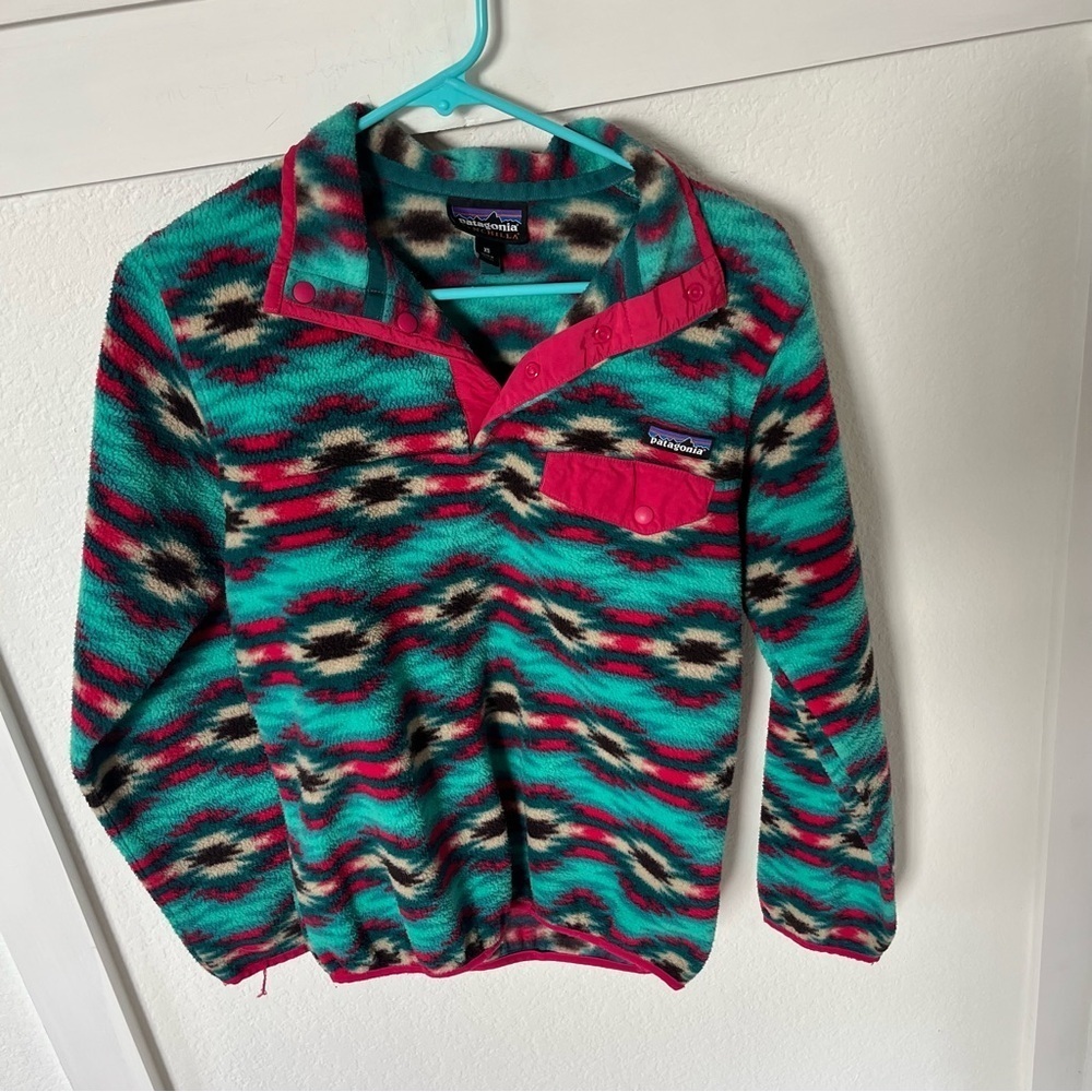 Patagonia Synchilla Women's XS Aztec Quarter-snap Fleece Sweater.